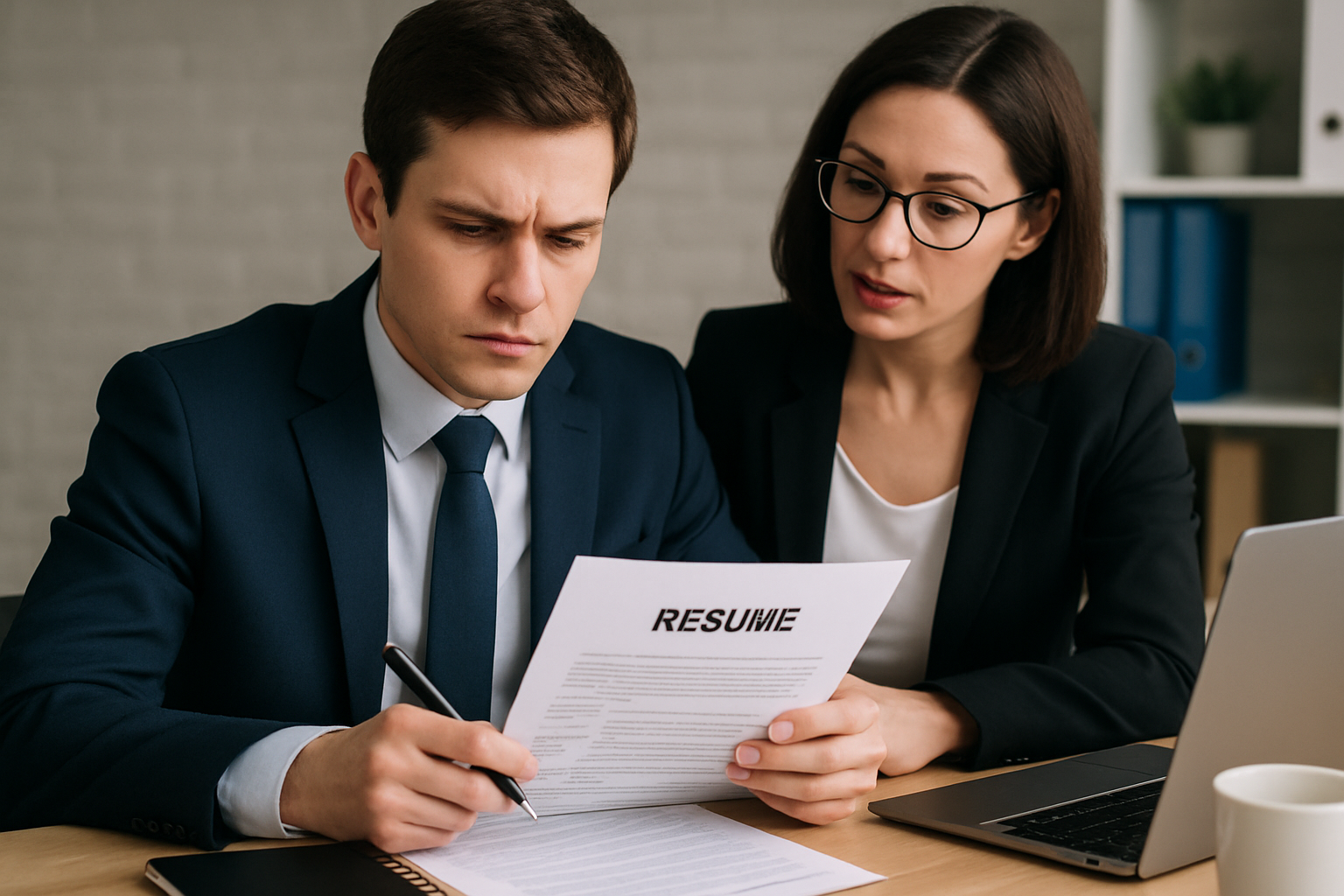 Focused individual preparing for a high-stakes interview with expert support